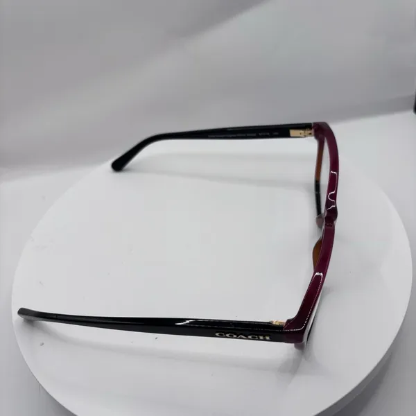 Coach HC6103 5445 54 -16 Aubgn Cognac Varsity Stripe Eyeglasses Pre-Owned - Image 6