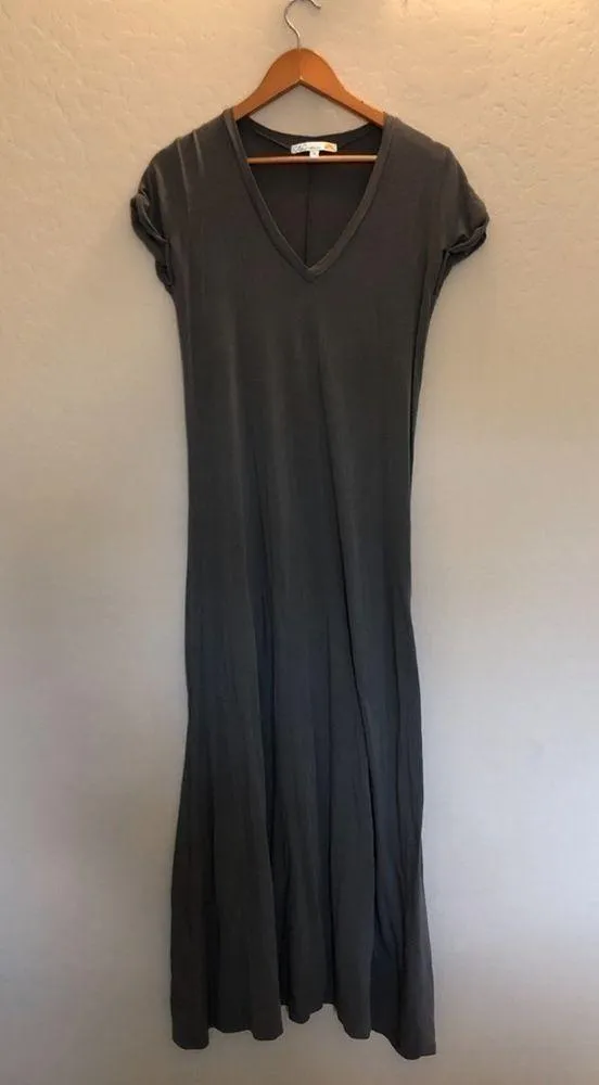 C & C California Harmony V-Neck Maxi Trapeze Dress - Image 3