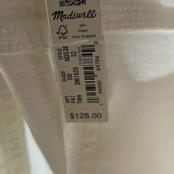 Madewell The Perfect Vintage Wide-Leg Crop Jean Women’s Sz 32 - Image 8