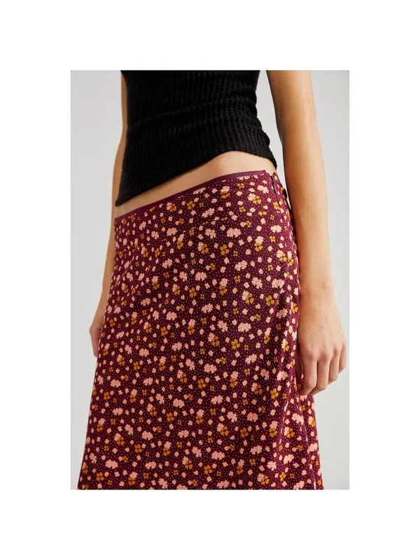 FREE PEOPLE IRL Floral Midi Skirt NWT, Size 10 - Image 3
