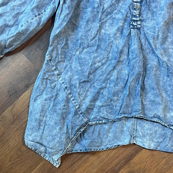Vintage America Light Blue Denim Top - Image 6