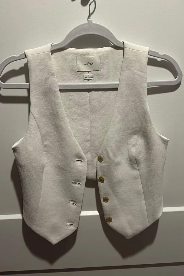 Aritzia Wilfred Pacino Vest In Birch - Image 3