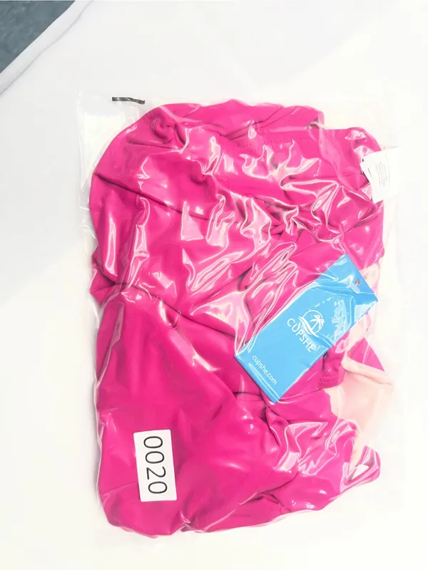 Cupshe Hot Pink Ruched One-Piece‎ Swimsuit - Image 3