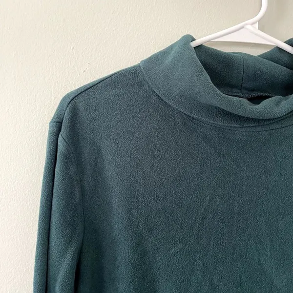 Uniqlo dark green turtleneck‎ long sleeved sweater top winter women size XL - Image 2