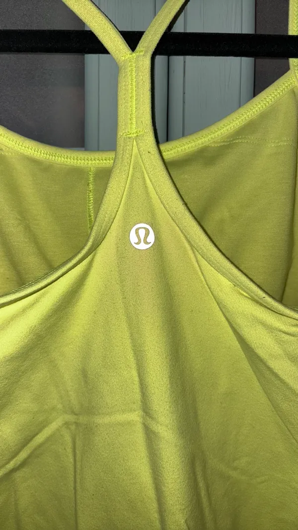 Lululemon Tank Power Y Neon Yellow - Image 3