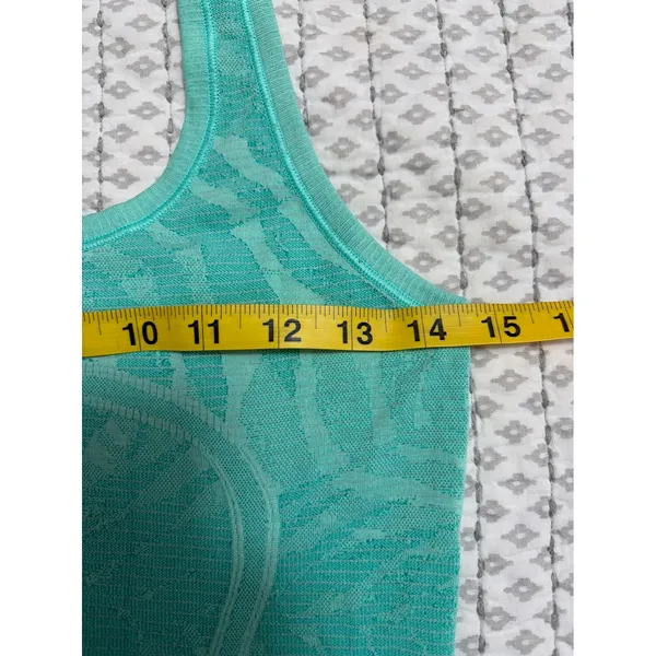 Lululemon Swiftly‎ Tech Racerback Tank Top Palm Frond Teal Green Size 6 EUC - Image 3