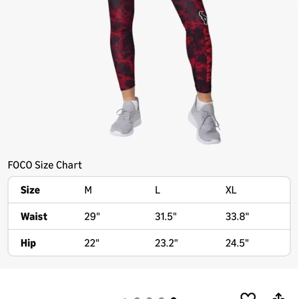 New NFL, San Francisco 49ers leggings size XL - Image 6