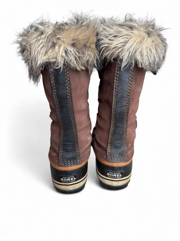Sorel Joan of Arctic Tall Fur Trim Lace-up Winter Boots Size 7 - Image 5
