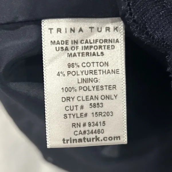 Trina Turk Skirt Womens Size 2 Navy Pink Orange Green Pockets - Image 6