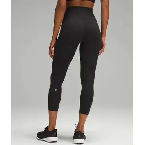 Lululemon Womens Leggings 18 Black Wunder Train High-Rise Crop 21 Activewear - Image 3