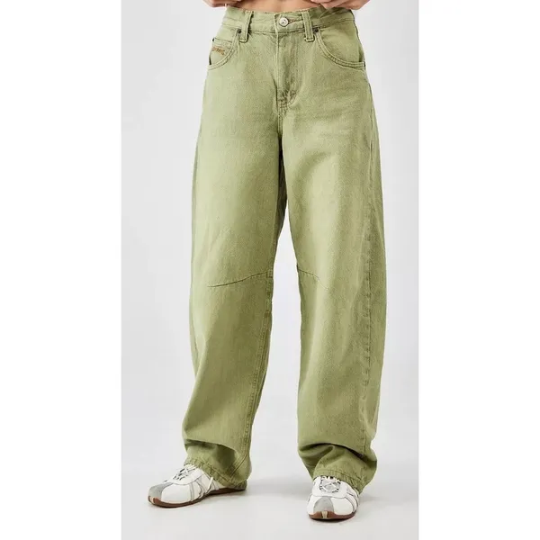 BDG Green Haze Logan Cinch Back Boyfriend Jeans Y2K Streetwear 25W - Image 11