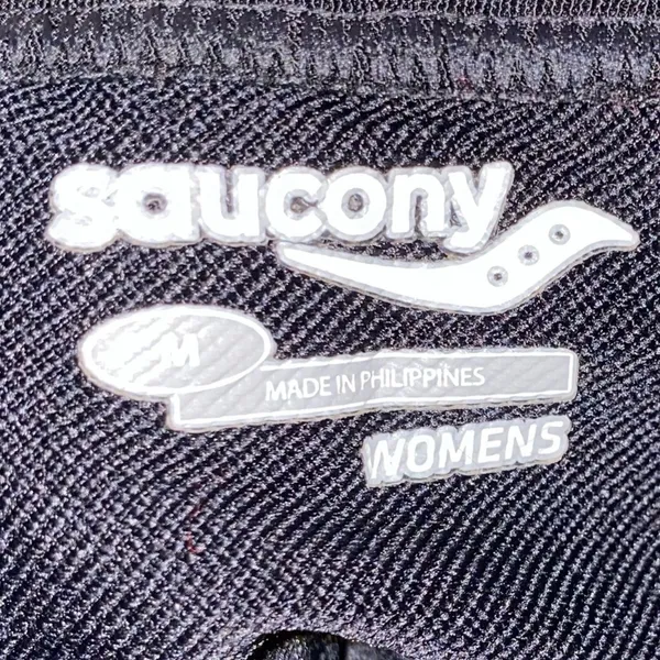 Saucony Women's Black Running Leggings Medium Athletic Workout Pants Reflective‎ - Image 4