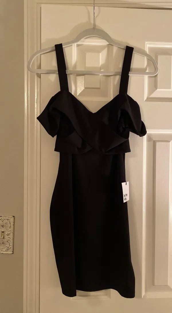 Revolve Black Mini Dress - Image 3