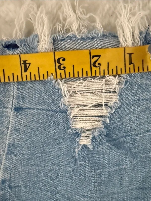 Abercrombie & Fitch Light Blue High-Rise Cropped Button-Fly Jeans Ankle Stretch - Image 8