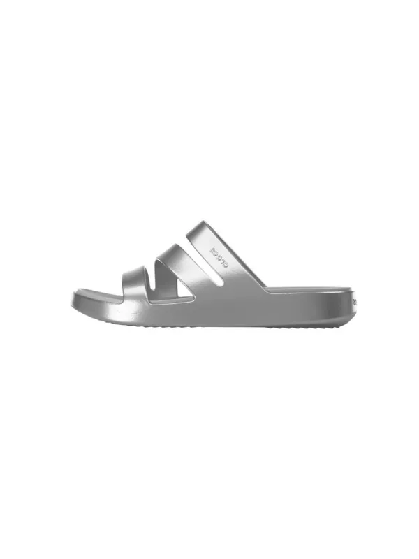 NWT Crocs Womens Getaway Platform Strappy Sandals 211659 Silver Gray 11M - Image 3