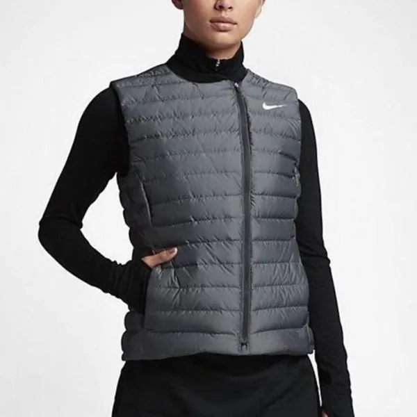 Nike Golf 700 down fill assymetrical puffer vest small - Image 10