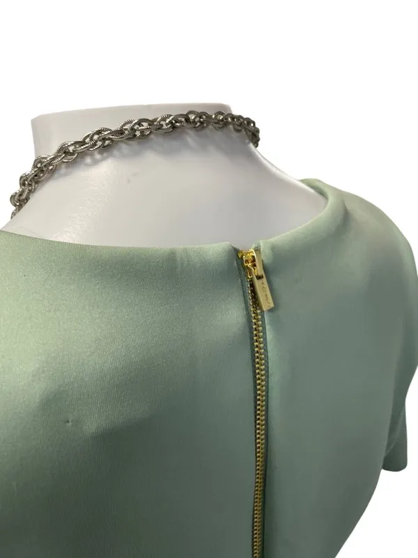 Vintage silver tone rope tasseled Lariat 29" statement chain necklace SKU 10-754 - Image 10