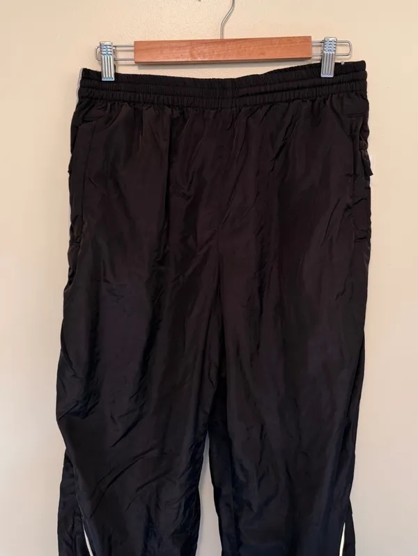 Urban Outfitters black high waisted wind pant joggers - Image 3