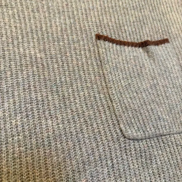AMERICAN‎ EAGLE Mock Neck Sweater Pocket Multicolor Taupe Tan Size Medium - Image 2