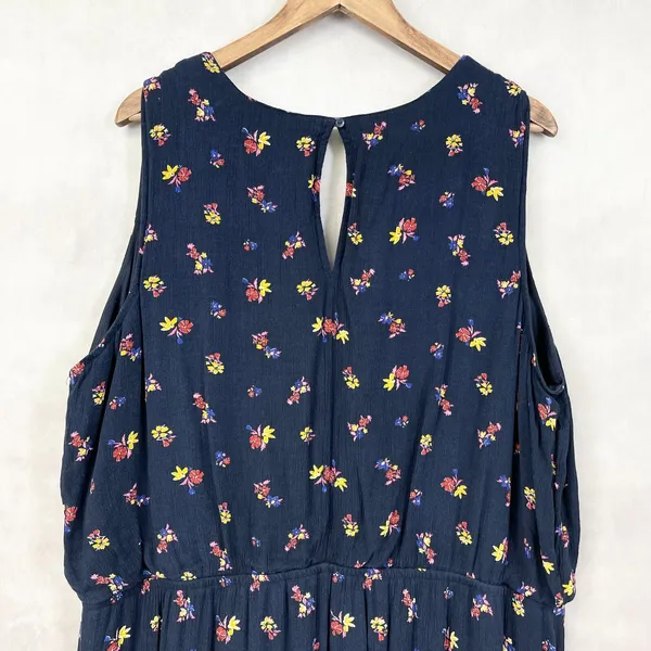 Old Navy Floral Paisley Boho Dress Women XXL Sleeveless‎ Flowy Cottagecore Indie - Image 5