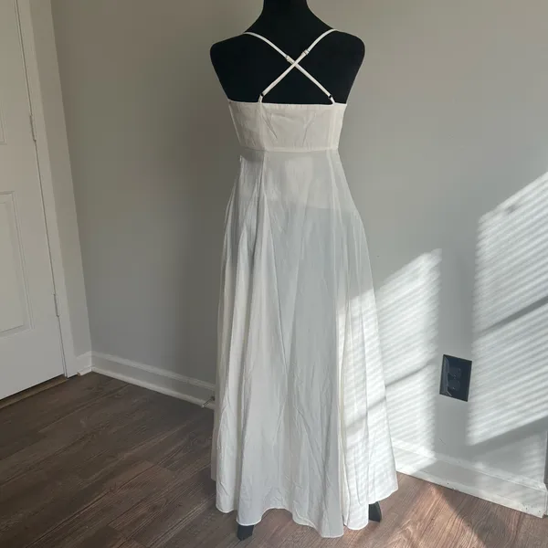 Nordstrom NEW Pixie Market Antonia Padded Bra White Dress - Image 2