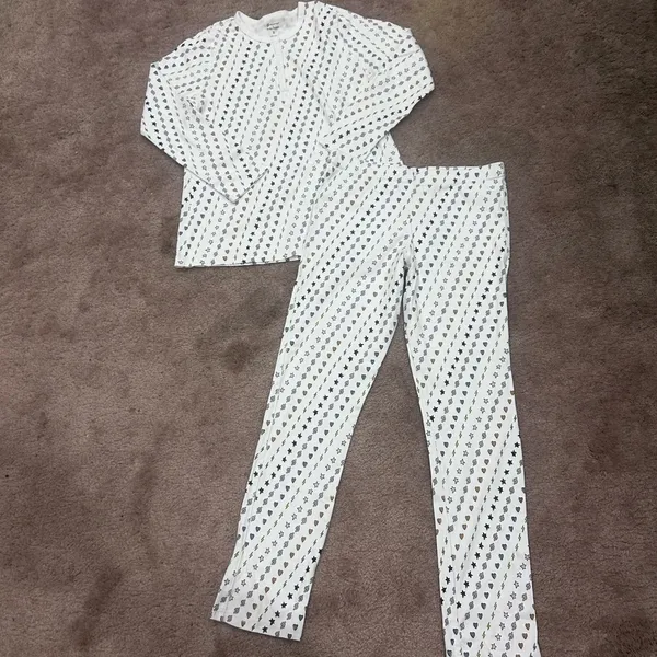 Roller Rabbit X Peleton Hearts and lightning Henley Pajamas 100% Cotton Small - Image 2