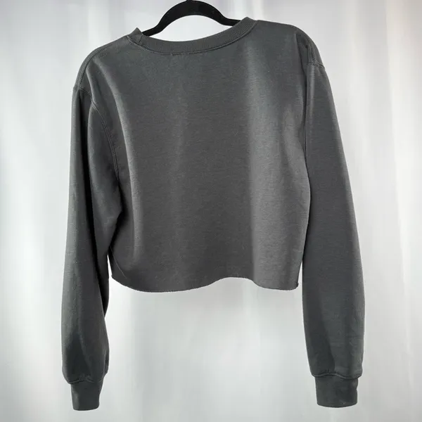 Green Day Graphic Women's Gray Crop Crewneck‎ Pullover Size Small - Image 4