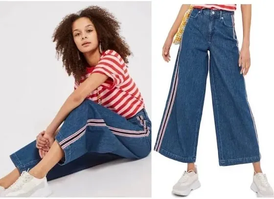 Top Shop Wide Leg Jeans - Image 2