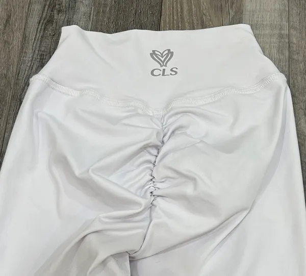 CLS Scrunched Bum Leggings White - Image 3