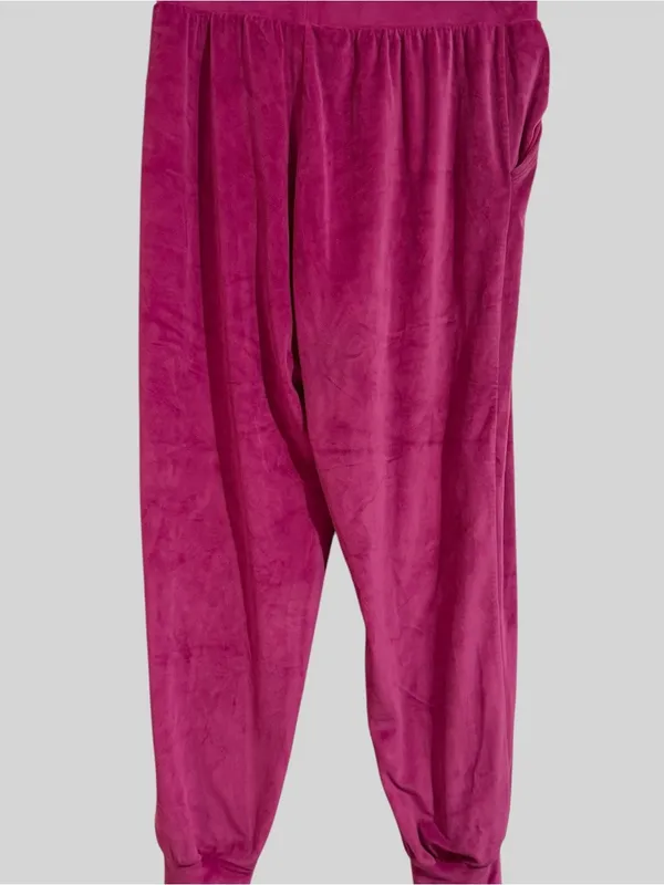 Victoria's Secret Hot Pink Velour Lounge Pants - Image 5