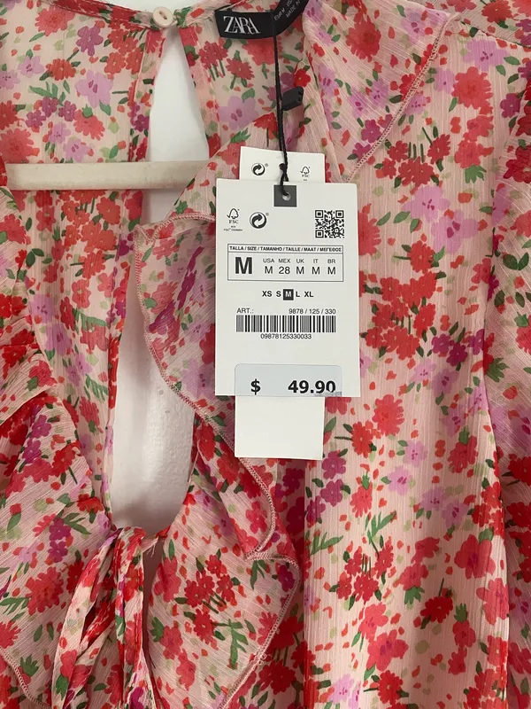 Zara floral romper - Image 4