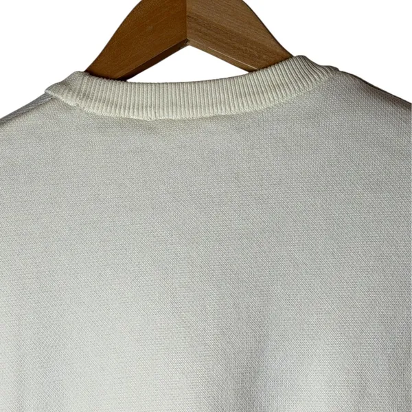 Carhartt WIP Sweater Women‎ Small Ivory Gray Cotton Knit Pixel Flower Streetwear - Image 5