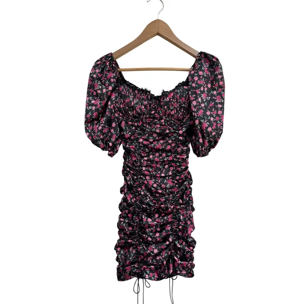 For Love & Lemons Melrose Floral‎ Mini Dress Puff Sleeve XXS Cottagecore - Image 2