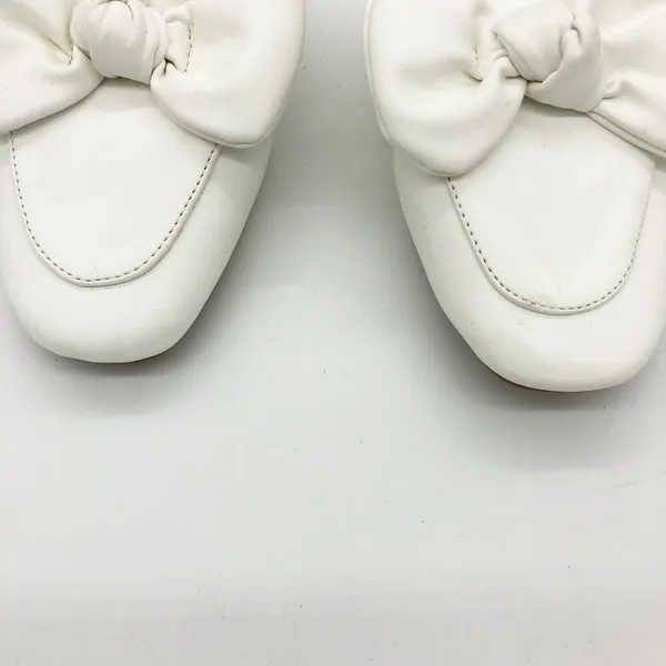 NWT Samilor White Bow Mule Sandal Flats Size 7 Bridal Round Toe Comfort - Image 4