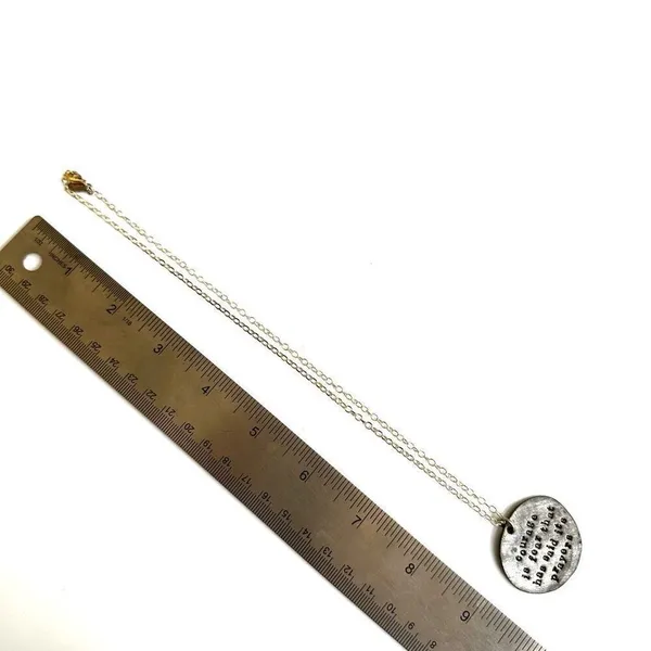 Tvp Courage is Fear That Has Said its Prayers Pewter pendant necklace - Image 8