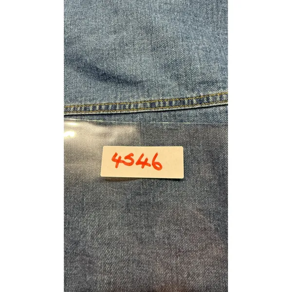 Denim Obsessed Project Rebel Blue Oversized Denim Shirt Shacket Womens Medium - Image 6