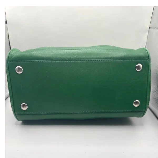 Vintage‎ Coach 7465 Hamilton Kelly Green Leather Satchel Handbag - Image 12