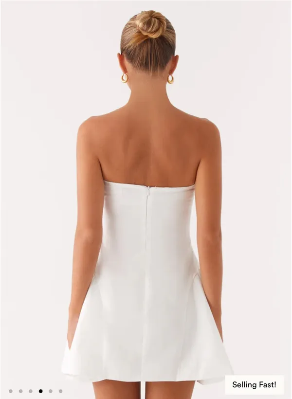 Peppermayo white strapless mini dress  - Image 2