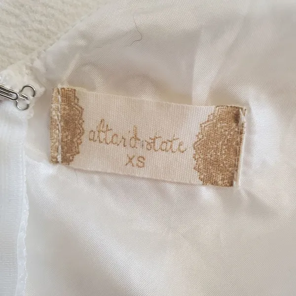 Altar'd State White Dress with Lace Top (XS) - Image 5
