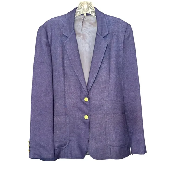 Navy Blue Blazer With Pockets Size 12 - Image 2