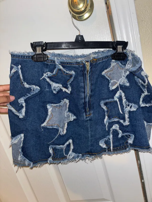 Denim mini skirt Blue - Image 2