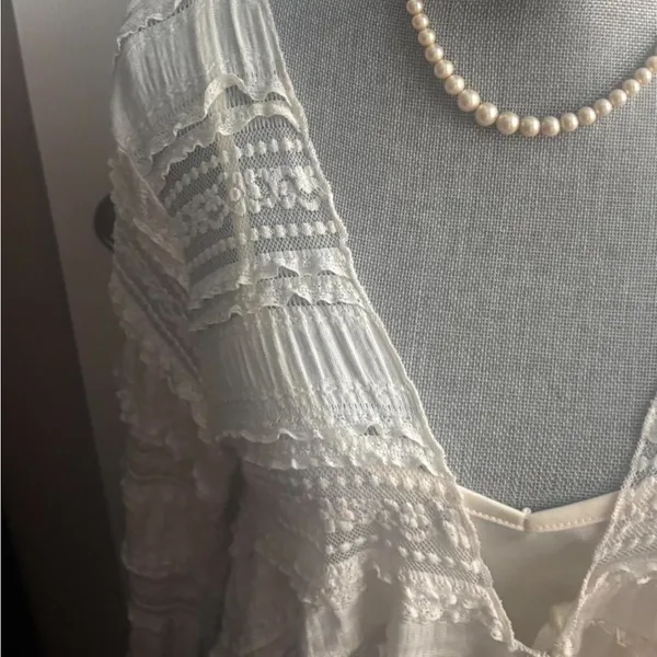 Princess Polly Cream Lace Bohemian Blouse - Image 2