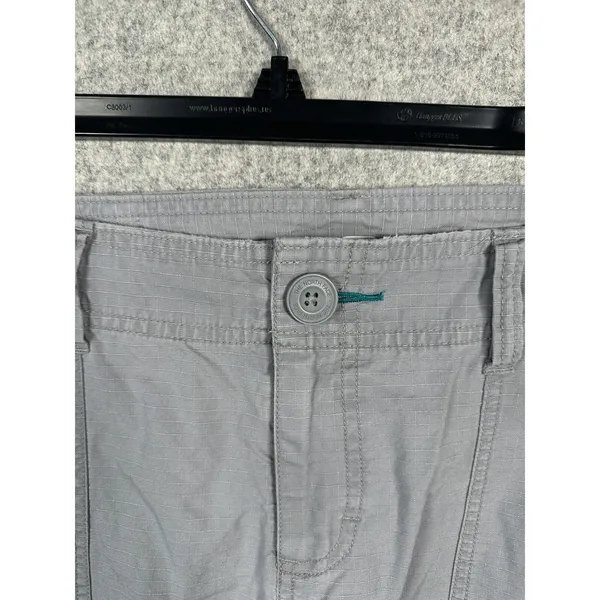 The North Face Capri Pants Womens Size 10 Gray Cargo Hiking Cotton Pockets‎ - Image 10