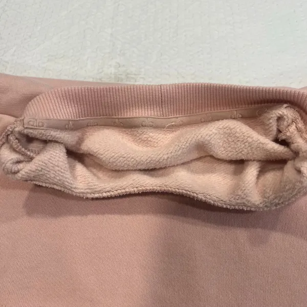 Alo Yoga Extreme Cropped Pullover in a soft pink hue size M women - Image 6