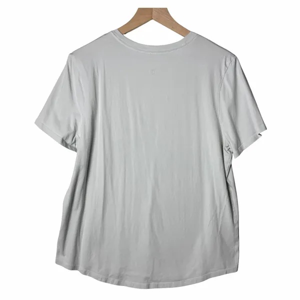Lululemon Love Crew T-Shirt Top Short Sleeve Light Blue Women's size 10/12 - Image 2