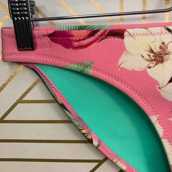 Triangl Pink‎ Floral Neoprene Bikini Bottom - Image 3