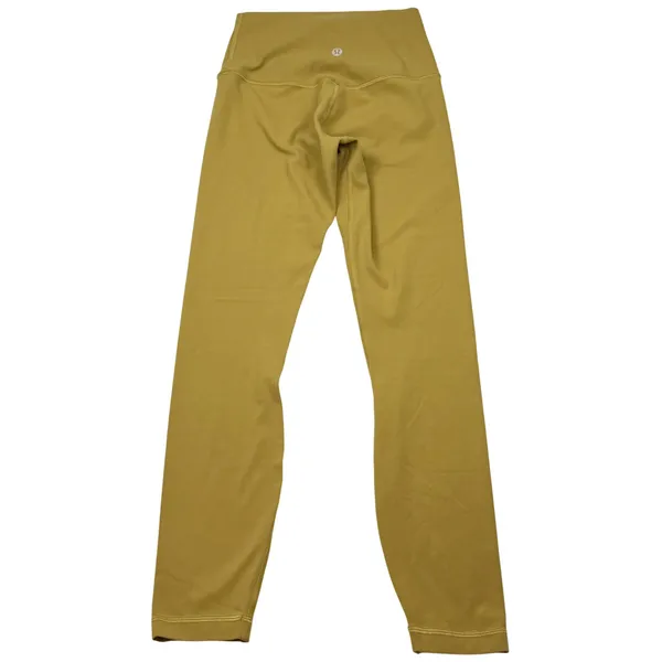 Lululemon Align High Rise Full Length Leggings Mustard Bronze Green Nulu Pants 2 - Image 2
