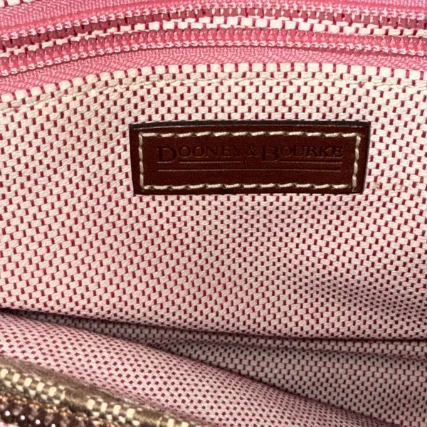 Vintage Dooney & Bourke Y2K Old Money Classic Leather Canvas Satchel Bag‎ Purse - Image 12