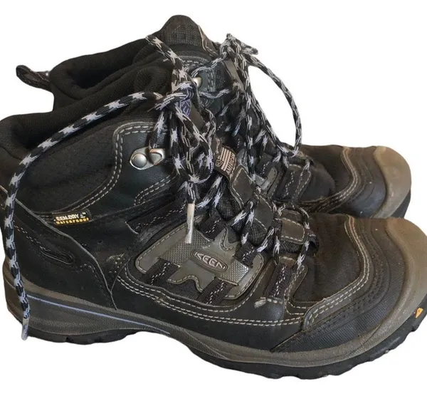 Keen Women's Ridge Flex Waterproof Hiking Boots 7 Black Outdoor Rugged Gorpcore - Image 2