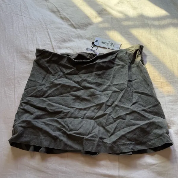 Garage - Paris A-Line Linen Micro Skort - Image 5